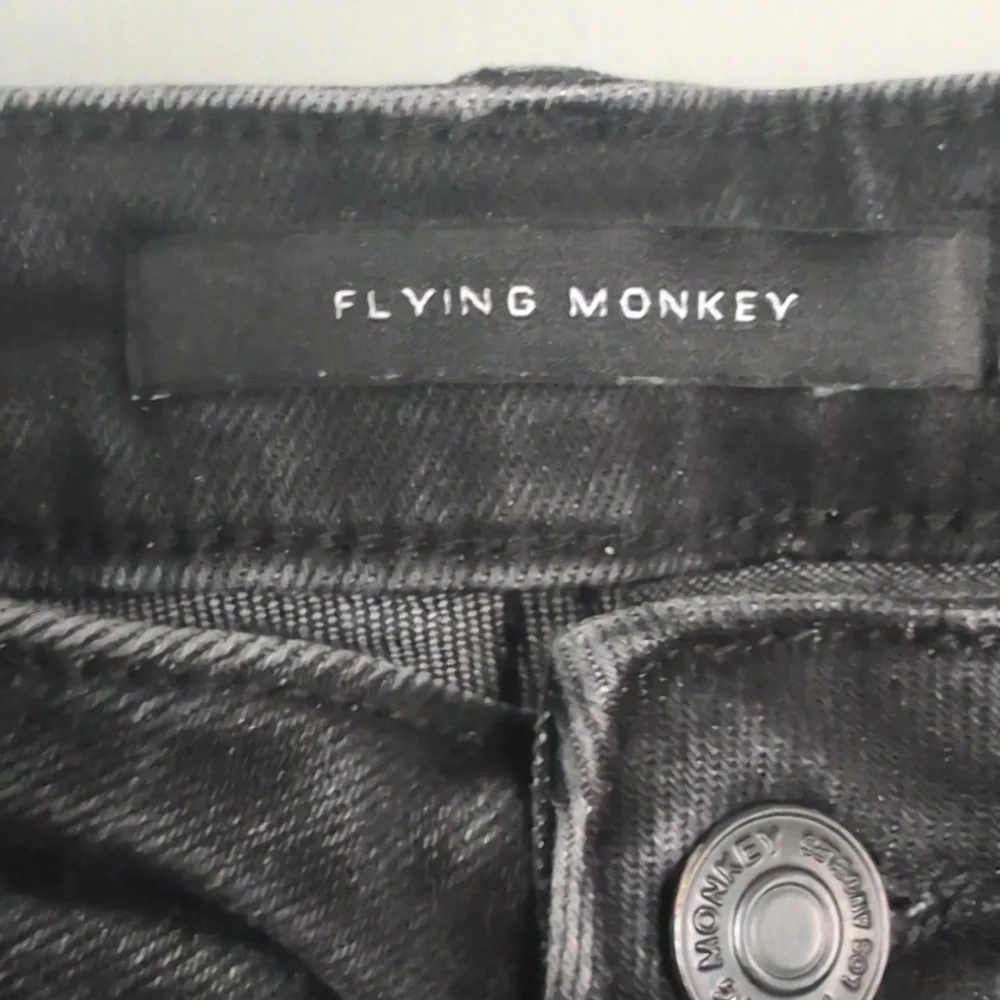 Flying Monkey Black High-Rise Flared Jeans W/Front Seam 27 - Picture 2 of 11